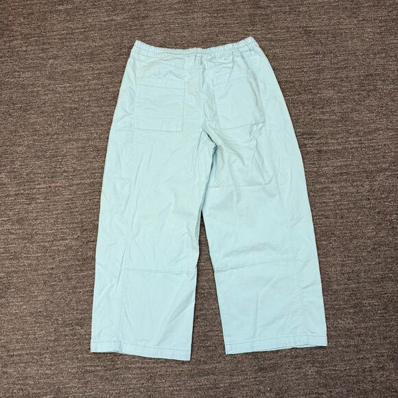 Anthropologie Pilcro Izzie Barrel Pants Women Medium Light Blue Relaxed Pull On - Picture 2 of 11